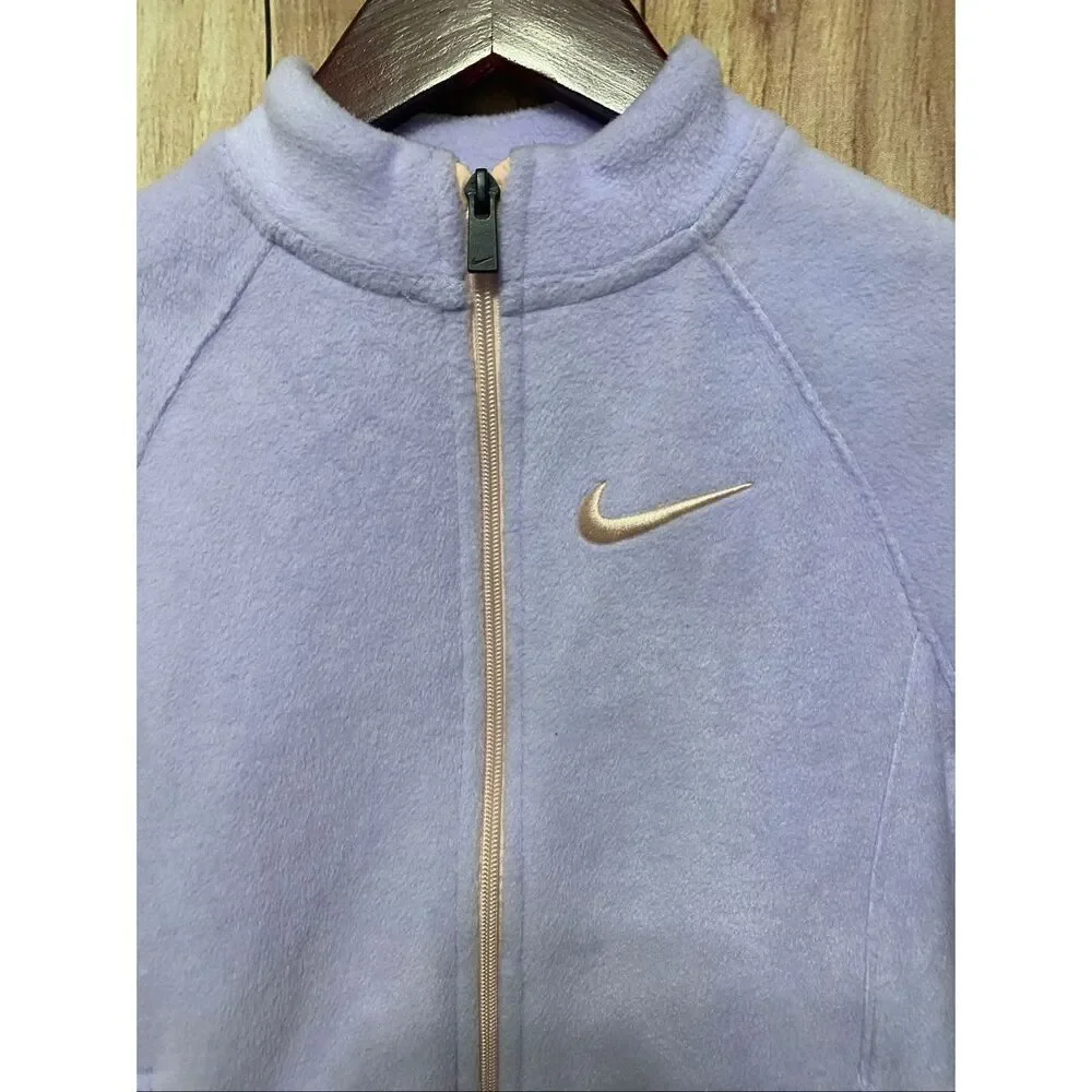 Nike 5-6 years Little Girls Full Zip Fleece Jacket light purple